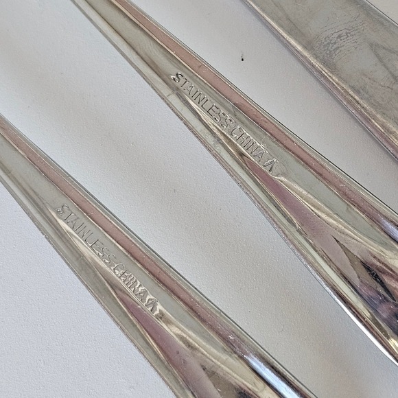 Stainless‎ China Silverware Set 10 Pieces Forks Knives Spoons Flatware - Picture 8 of 8